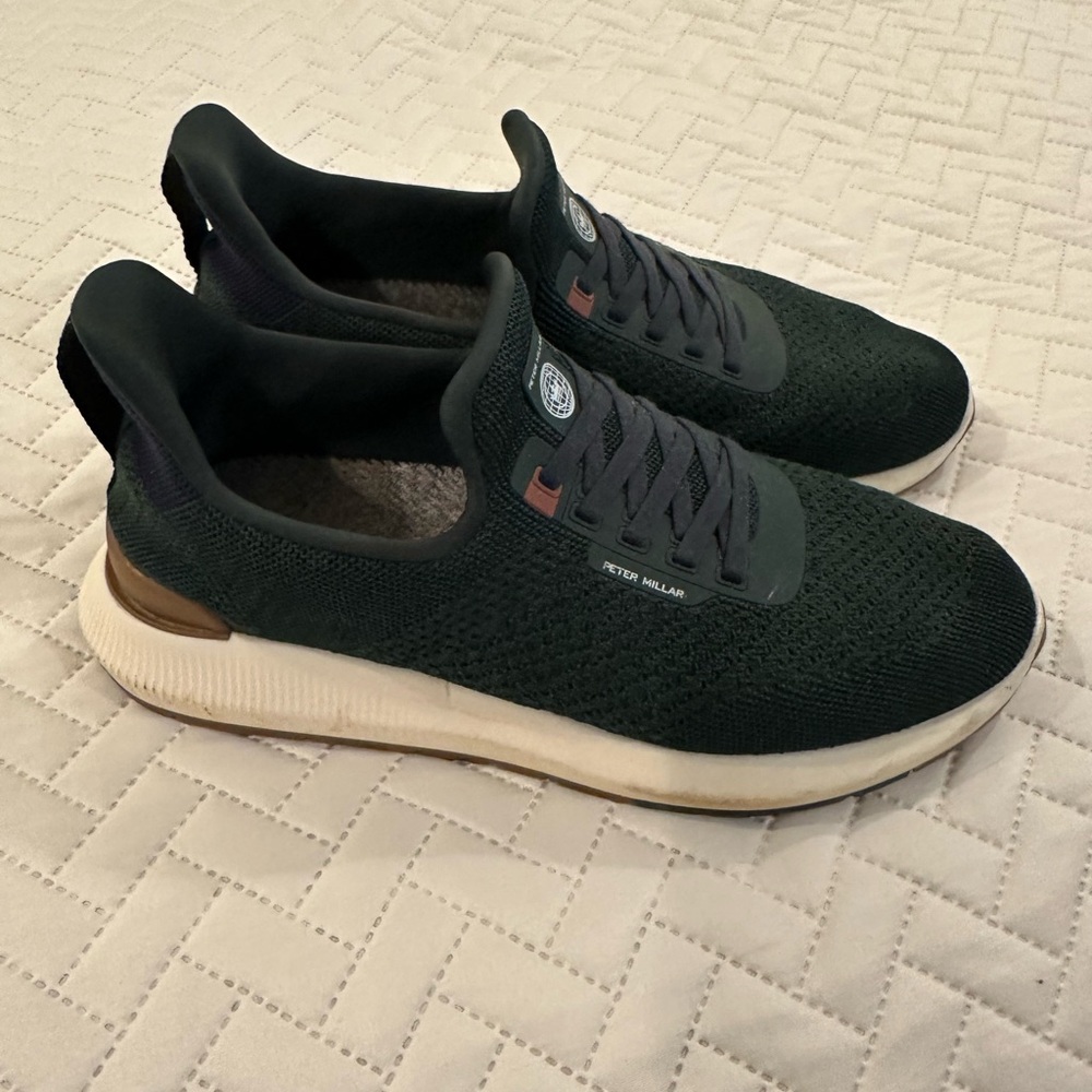 Men’s Peter Millar Hyperlight Apollo - Dark Green and Brown Sneakers